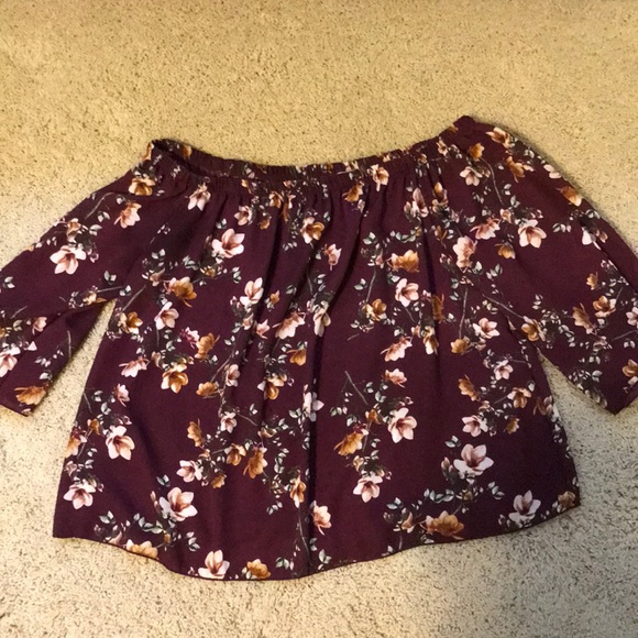 Ambiance Tops - over the shoulder blouse